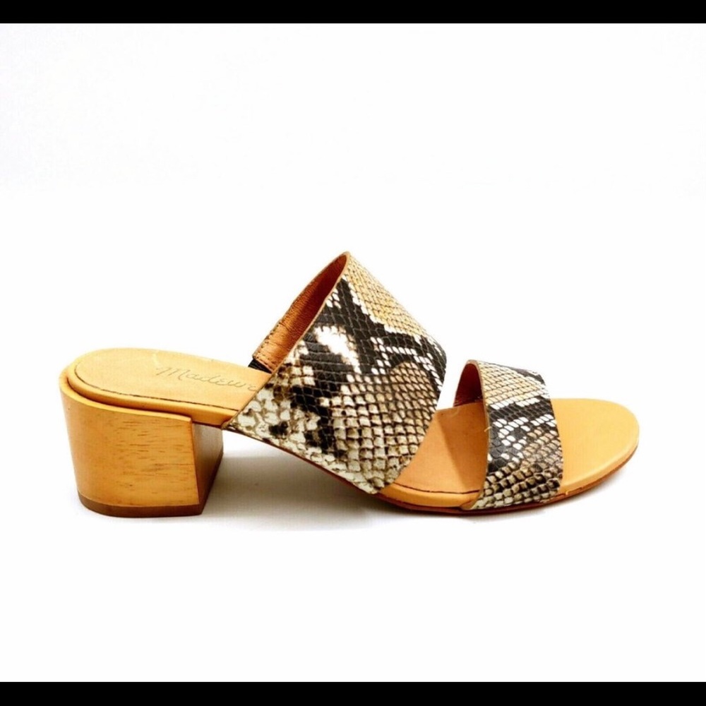 Madewell Kierra Leather Double Strap Sandal 6.5